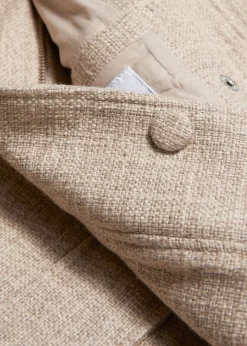 Sale Jacquard-Vaevet Bikerjakke Kvinder Frakker & Jakker