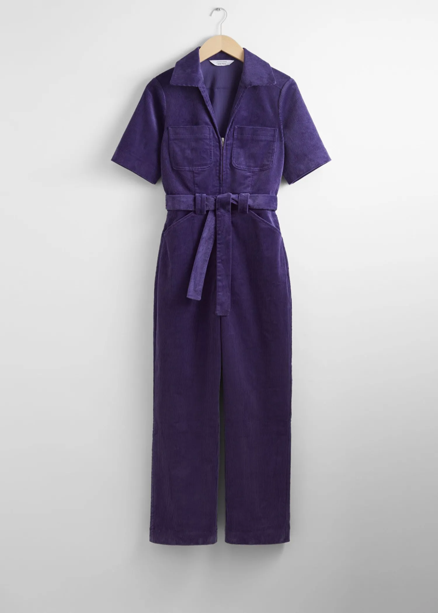 Cheap Jumpsuit Med Baelte I Corduroy Kvinder Jumpsuits