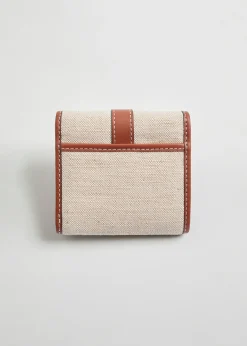 Flash Sale Jute Laeder Tri-Fold Tegnebog Kvinder Tegnebøger