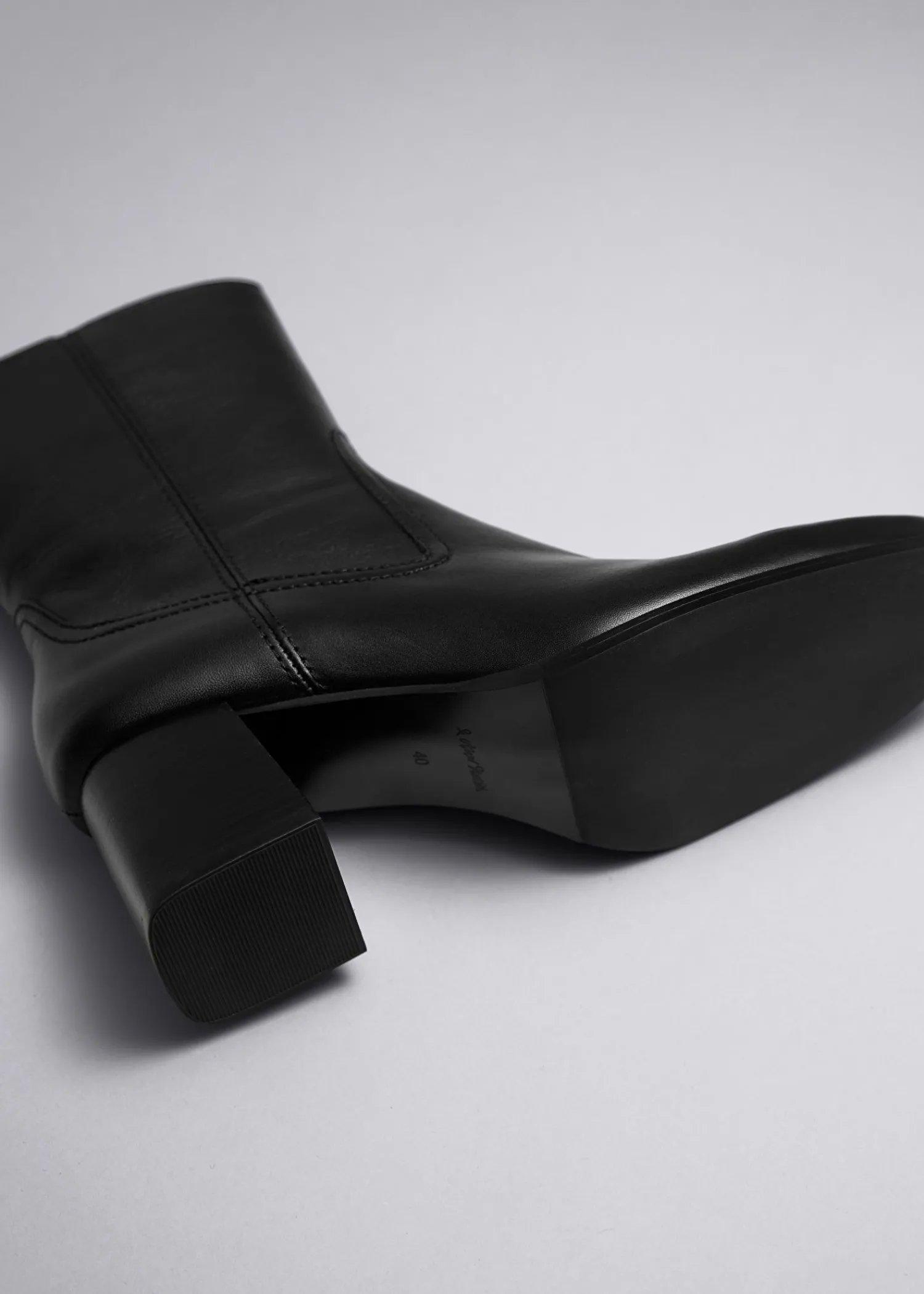 Outlet Klassiske AnkelStøvler I Laeder Kvinder Støvler