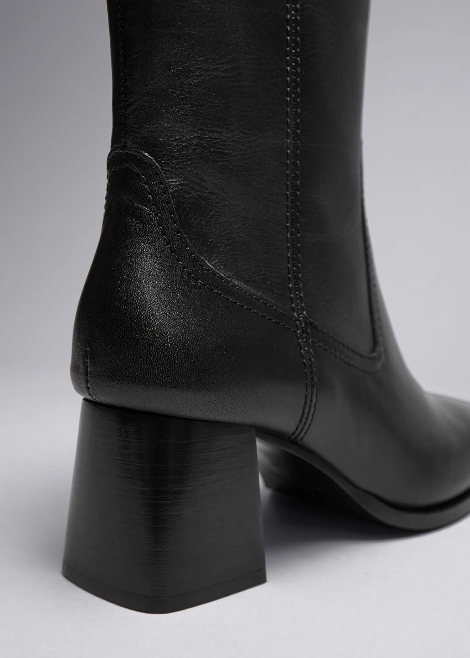 Outlet Klassiske AnkelStøvler I Laeder Kvinder Støvler