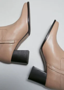 Sale KnaeStøvler I Laeder Kvinder Støvler