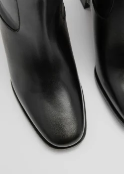 Online KnaeStøvler I Laeder Kvinder Støvler