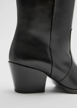 Discount KnaeStøvler I Laeder Kvinder Støvler