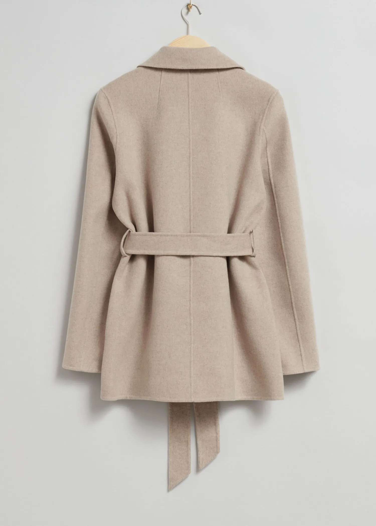 Best Kort Frakke Med Baelte Kvinder Denim