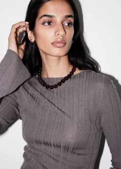 Outlet Kort Stenperlehalskaede Kvinder Halskaeder