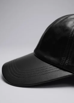 Outlet Laeder Baseballkasket Kvinder Hovedbeklædning