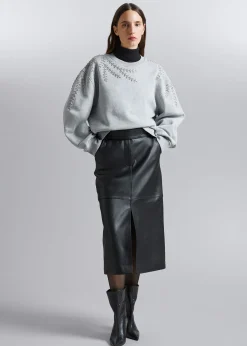 Best Laeder Paperbag Talje Nederdel Kvinder Nederdele