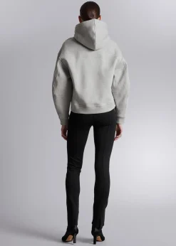 Fashion Langaermet Haettetroje Kvinder Toppe