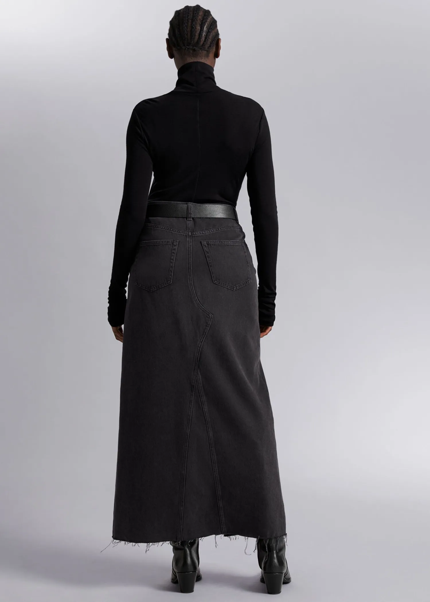 Best Langaermet Ulden Rullekrave Top Kvinder Strik