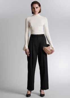 Hot Lige Bukser Kvinder Bukser