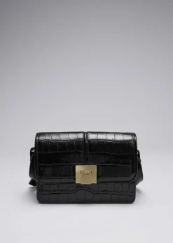 Best Lille Croco Laeder Taske Kvinder Tasker
