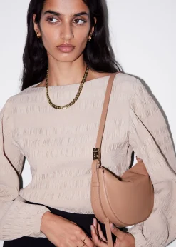 New Lille Skuldertaske I Laeder Kvinder Tasker