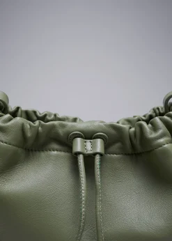 Best Lille Tote I Laeder Med Snoretraek Kvinder Skuldertasker