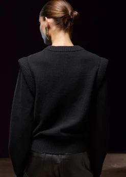 Discount Merino Jumper Med Forlaenget Skulder Kvinder Strik