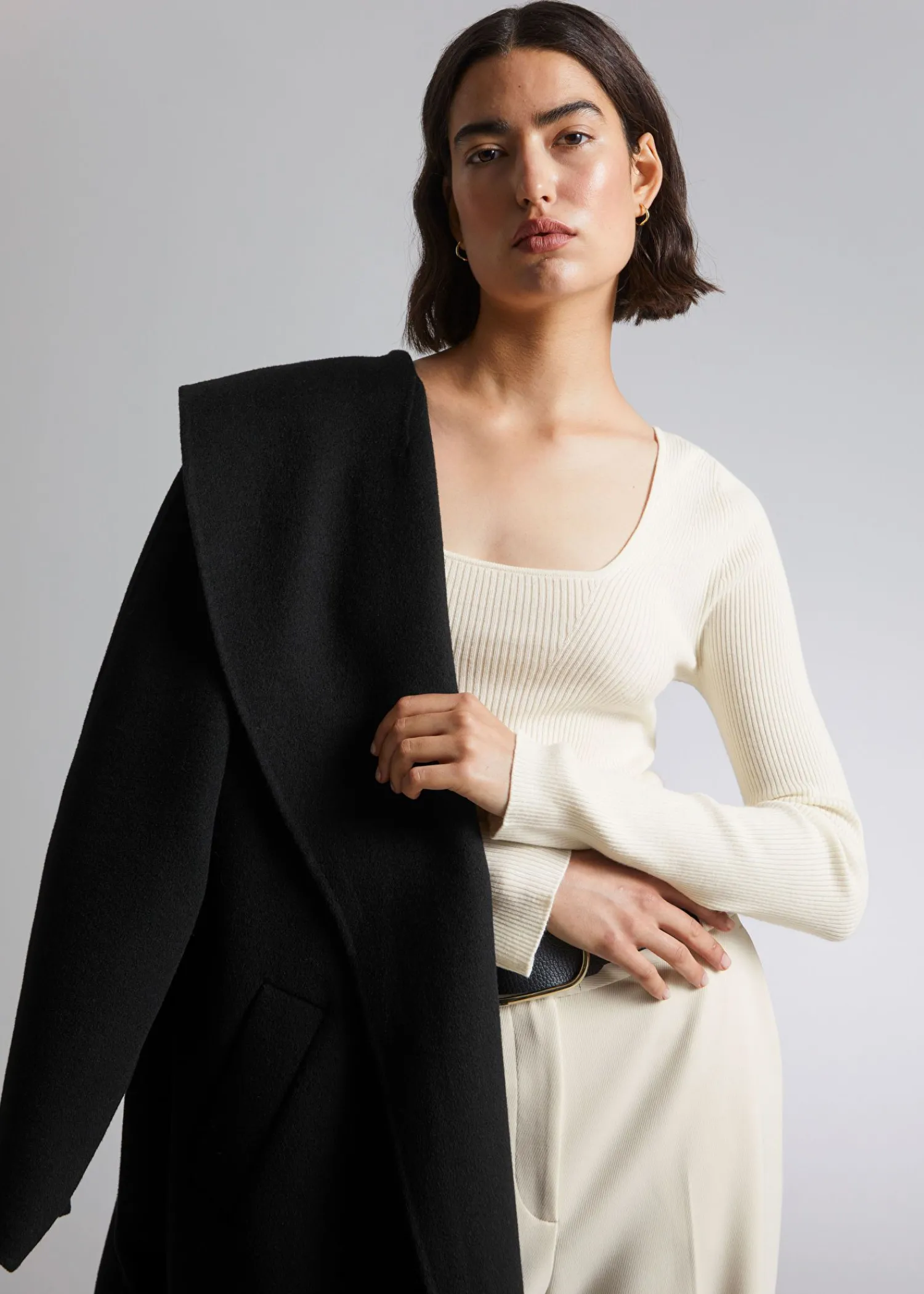 Hot Merino Ribstrikket Troje Kvinder Strik