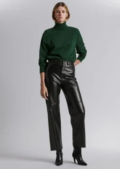 Best Merino Rullekrave Striktroje Kvinder Strik