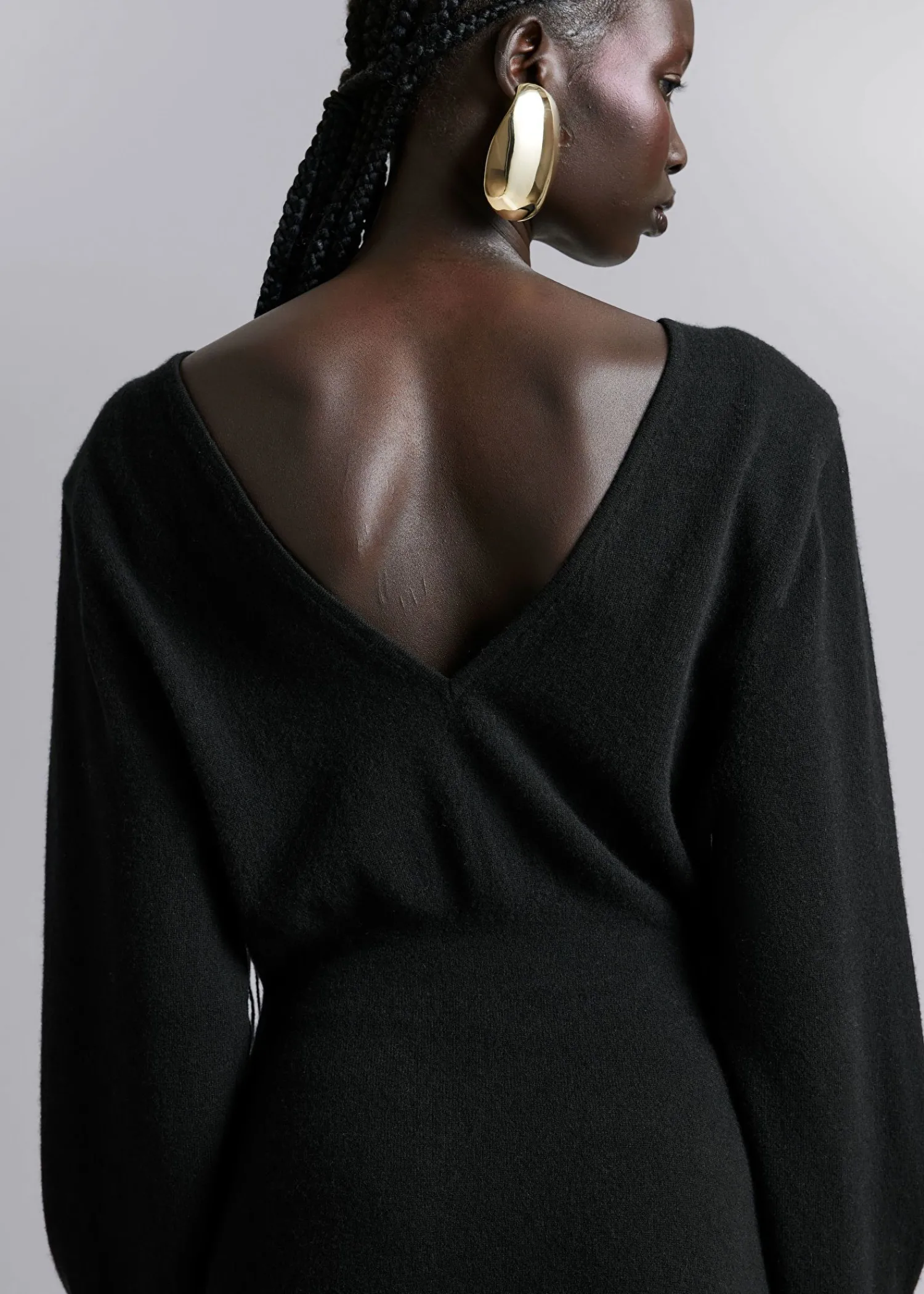 Discount Merino Strik Midikjole Kvinder Kjoler