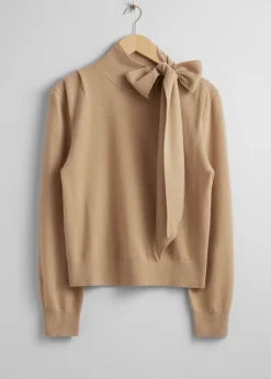 Store Merino Troje Med Bindeband Kvinder Strik