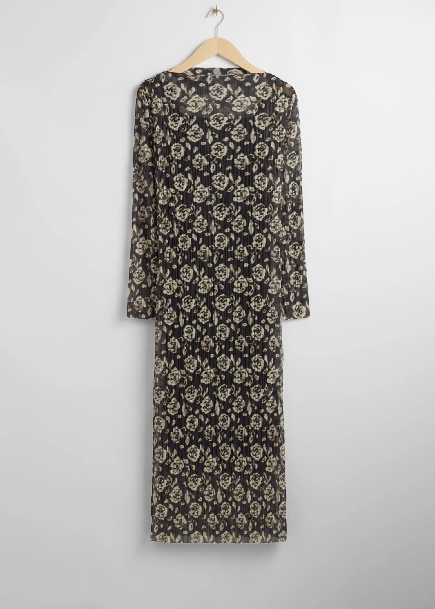 Shop Midi Mock Neck Mesh Kjole Kvinder Kjoler