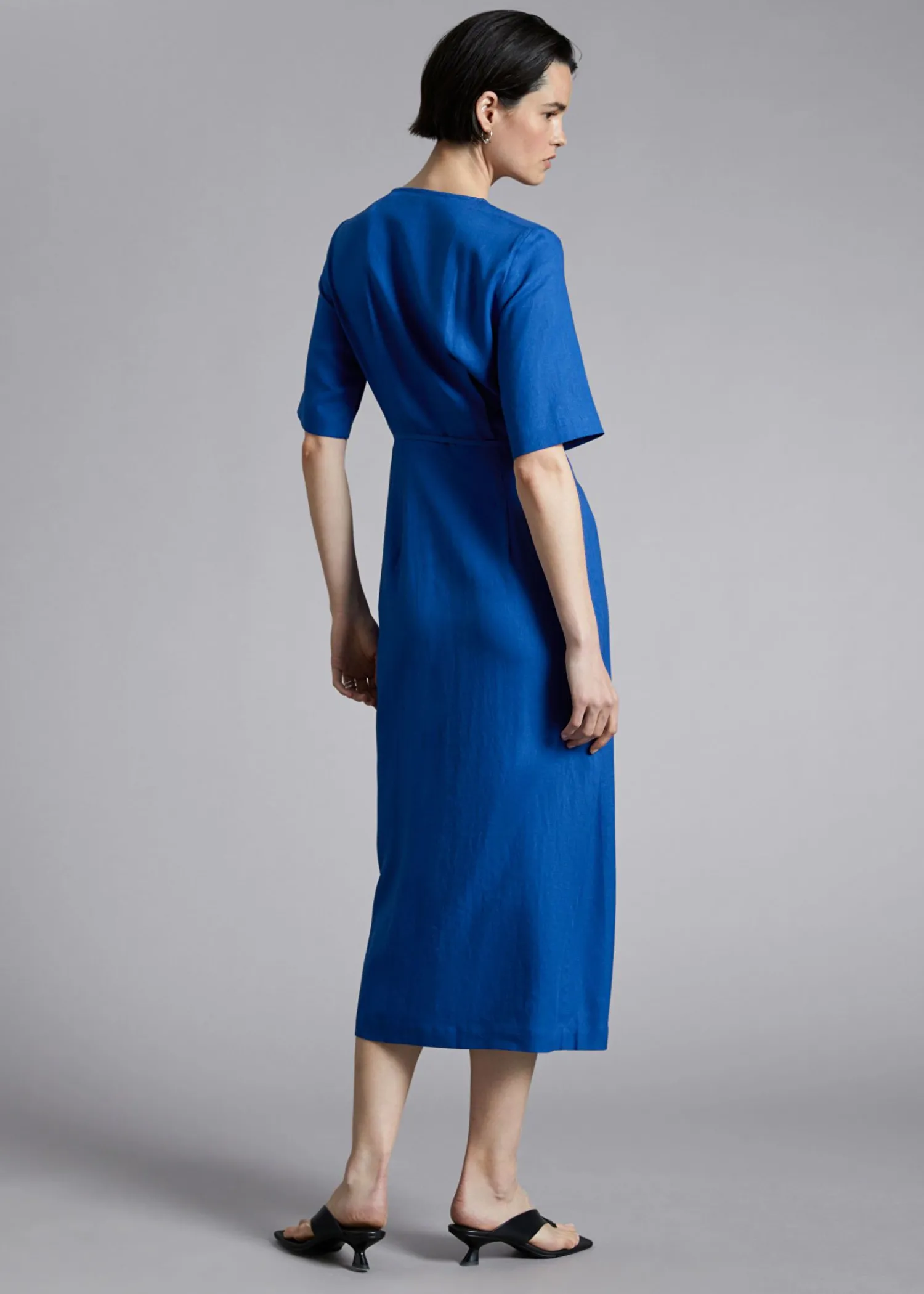 Sale Midi Sla Om Kjole Kvinder Kjoler