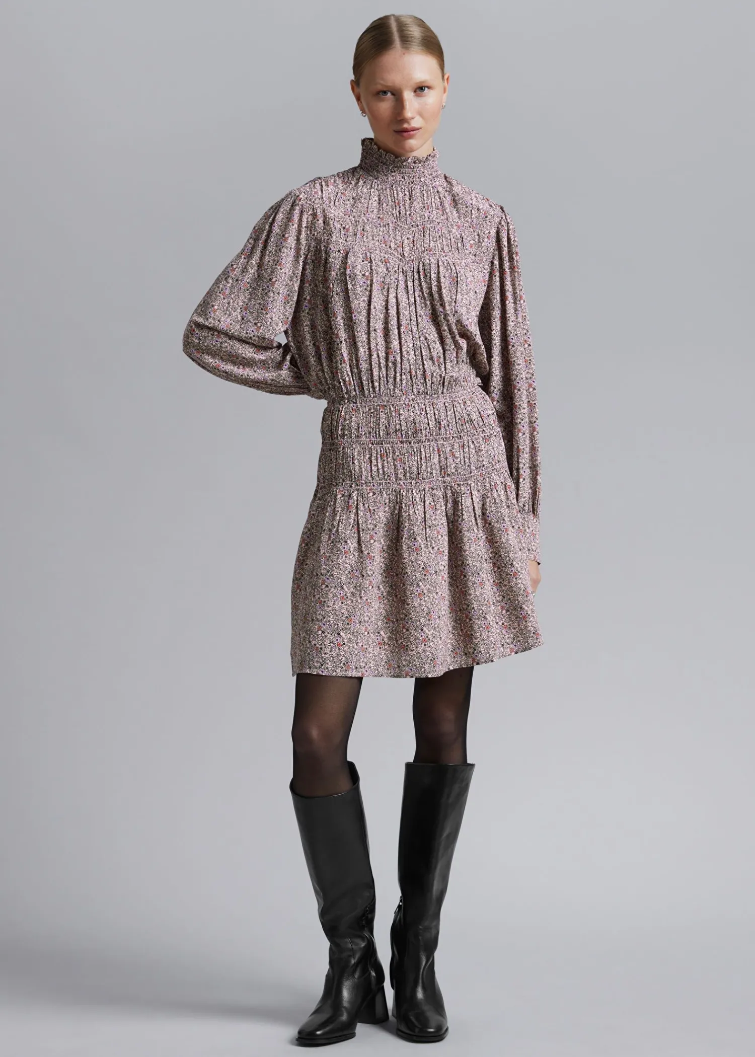 Shop Minikjole Med Smockhals Kvinder Kjoler