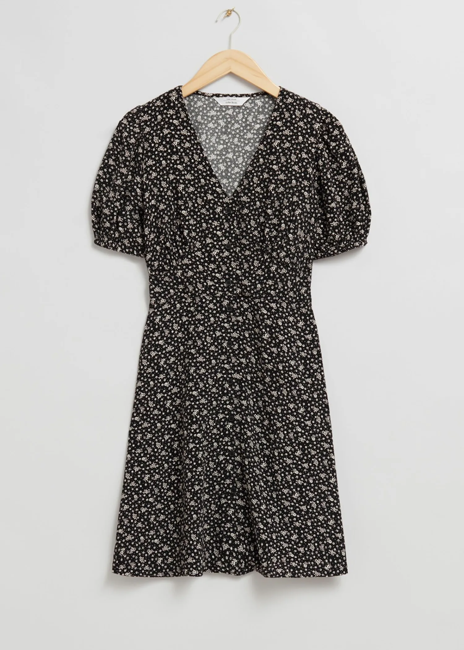 Fashion Minikjole Med Tryk Med Knapper Kvinder Kjoler