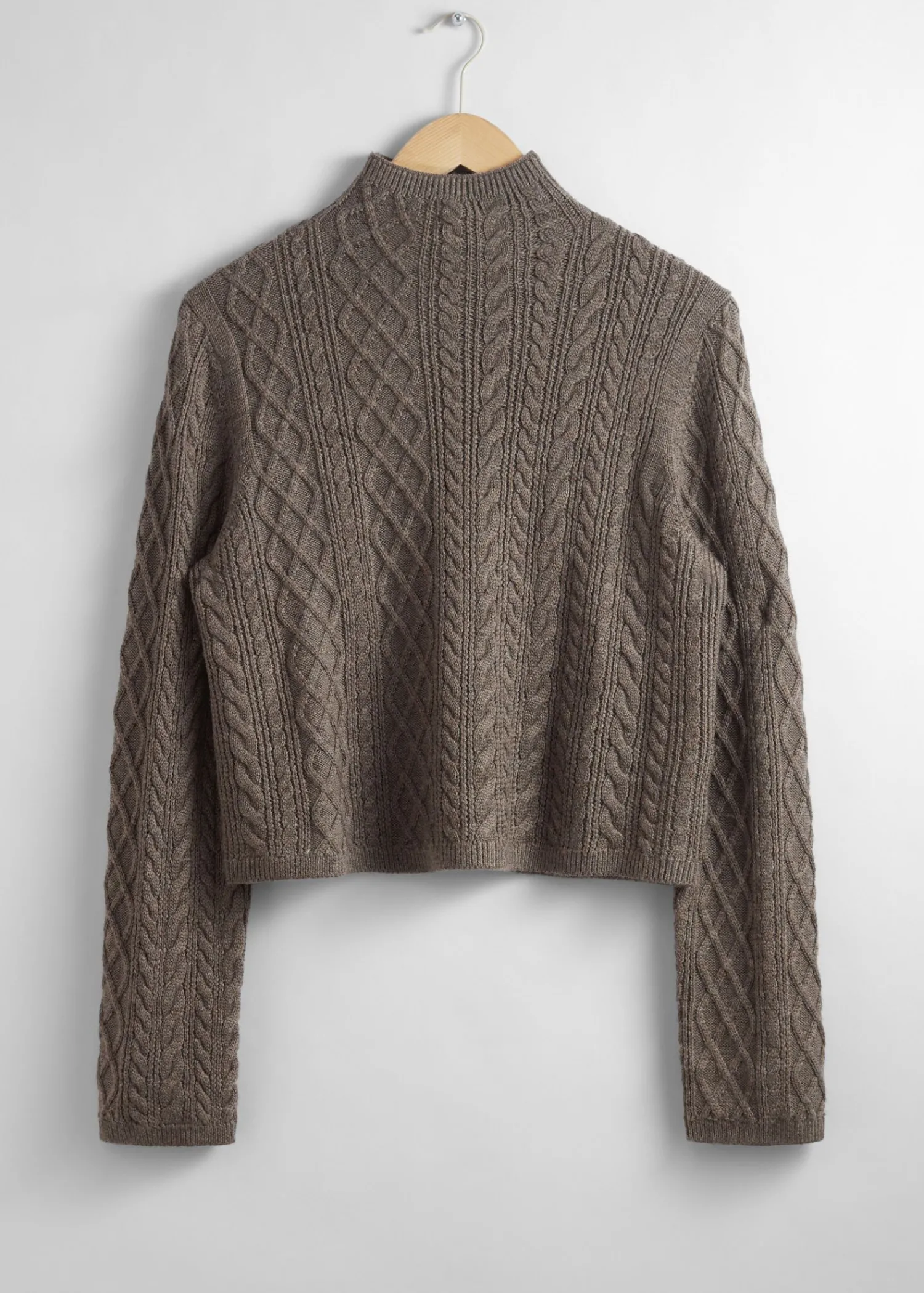 Cheap Mock Neck Merino Jumper Kvinder Strik