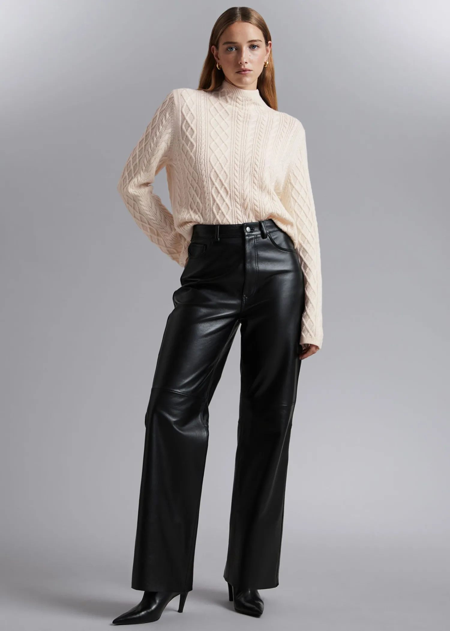 Online Mock Neck Merino Jumper Kvinder Strik