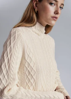 Online Mock Neck Merino Jumper Kvinder Strik