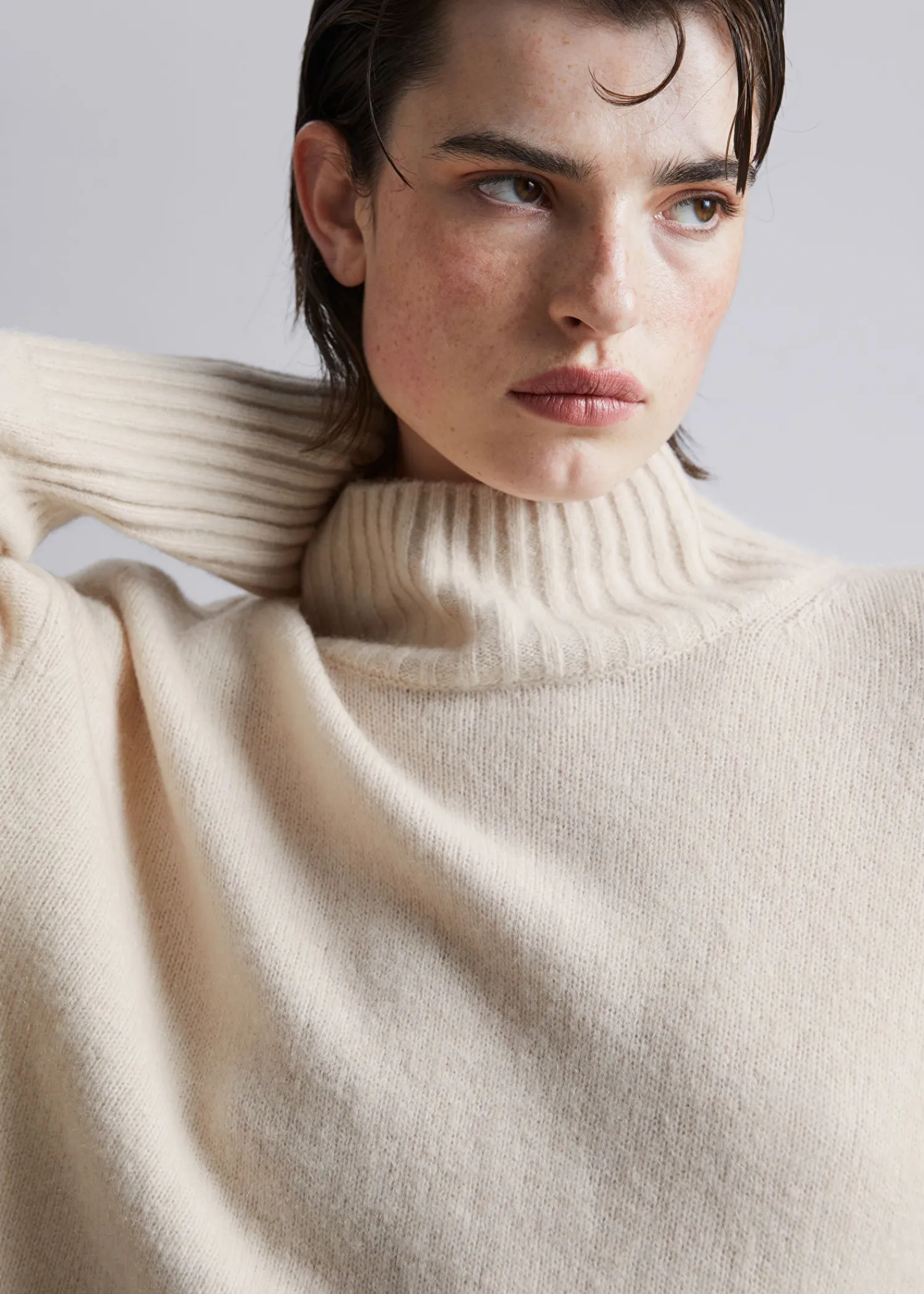 Shop Mock-Neck Striktroje Kvinder Strik