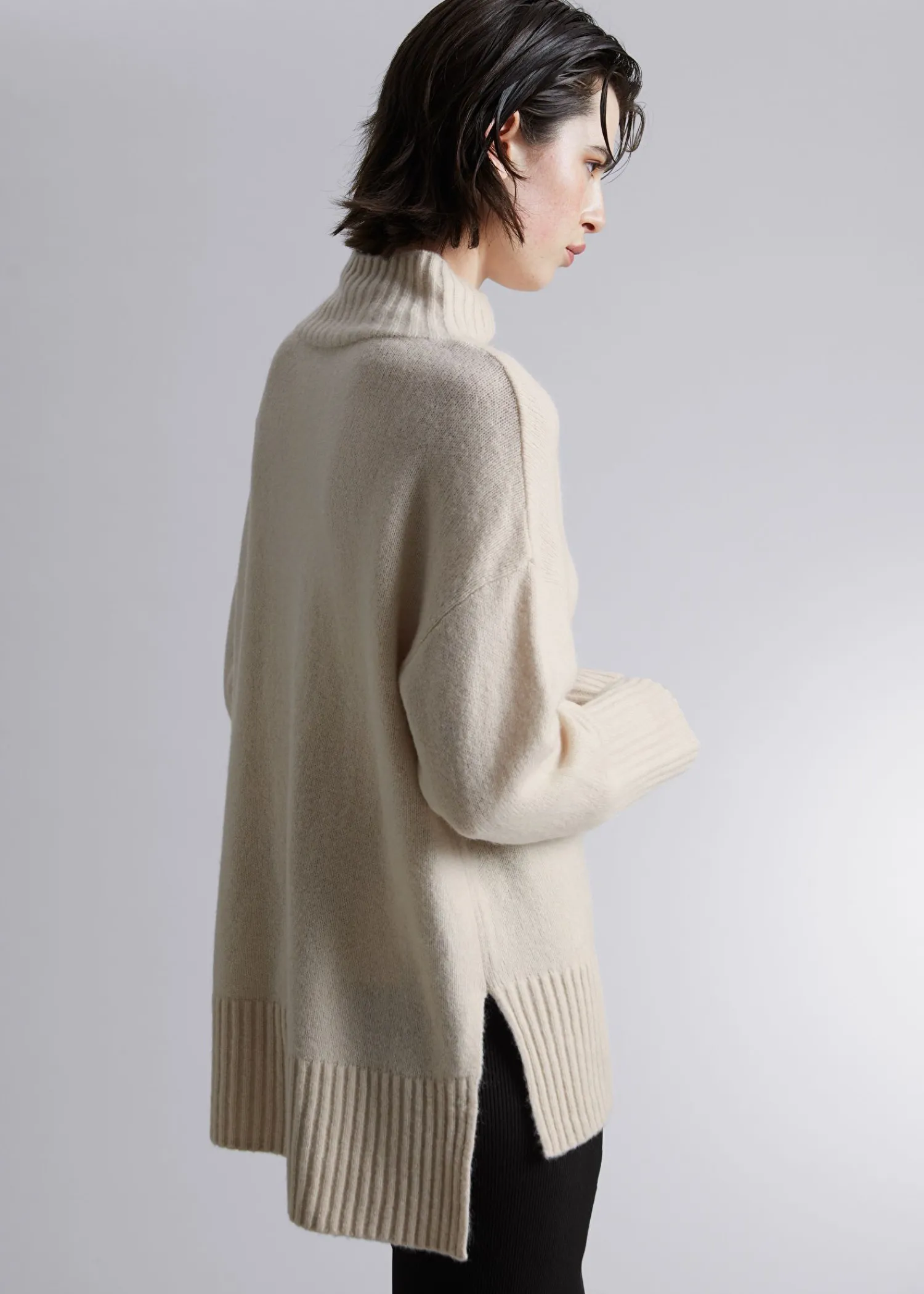 Shop Mock-Neck Striktroje Kvinder Strik