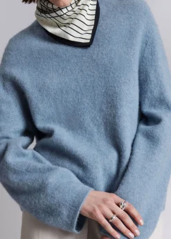 Clearance Mock-Neck Striktroje Kvinder Strik