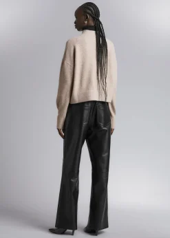 Shop Mock-Neck Sweater Kvinder Strik