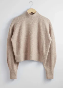 Shop Mock-Neck Sweater Kvinder Strik