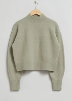 Hot Mock-Neck Sweater Kvinder Strik