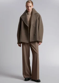 Cheap Mock-Neck Sweater Kvinder Strik