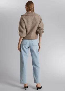 Clearance Mohair Striktroje Kvinder Strik