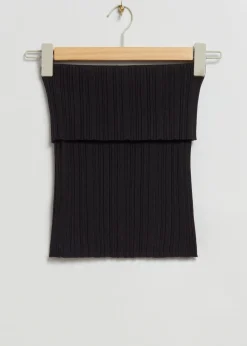 Best Off-The-Shoulder Strikket Tubetop Kvinder Toppe