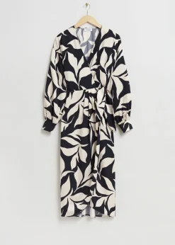 Cheap Omslagskjole Med V-Hals Kvinder Kjoler