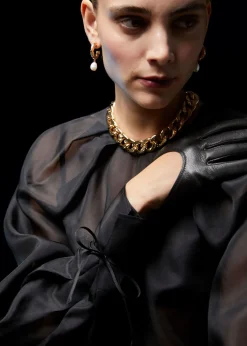 Best Organza Bluse I Gennemsigtig Silke Kvinder Bluser Og Skjorter