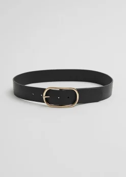 Best Ovalt Laederbaelte Med Spaende Kvinder Bælter