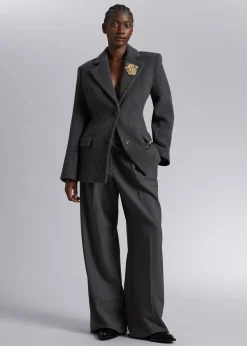 Fashion Oversize Blazer Kvinder Blazere