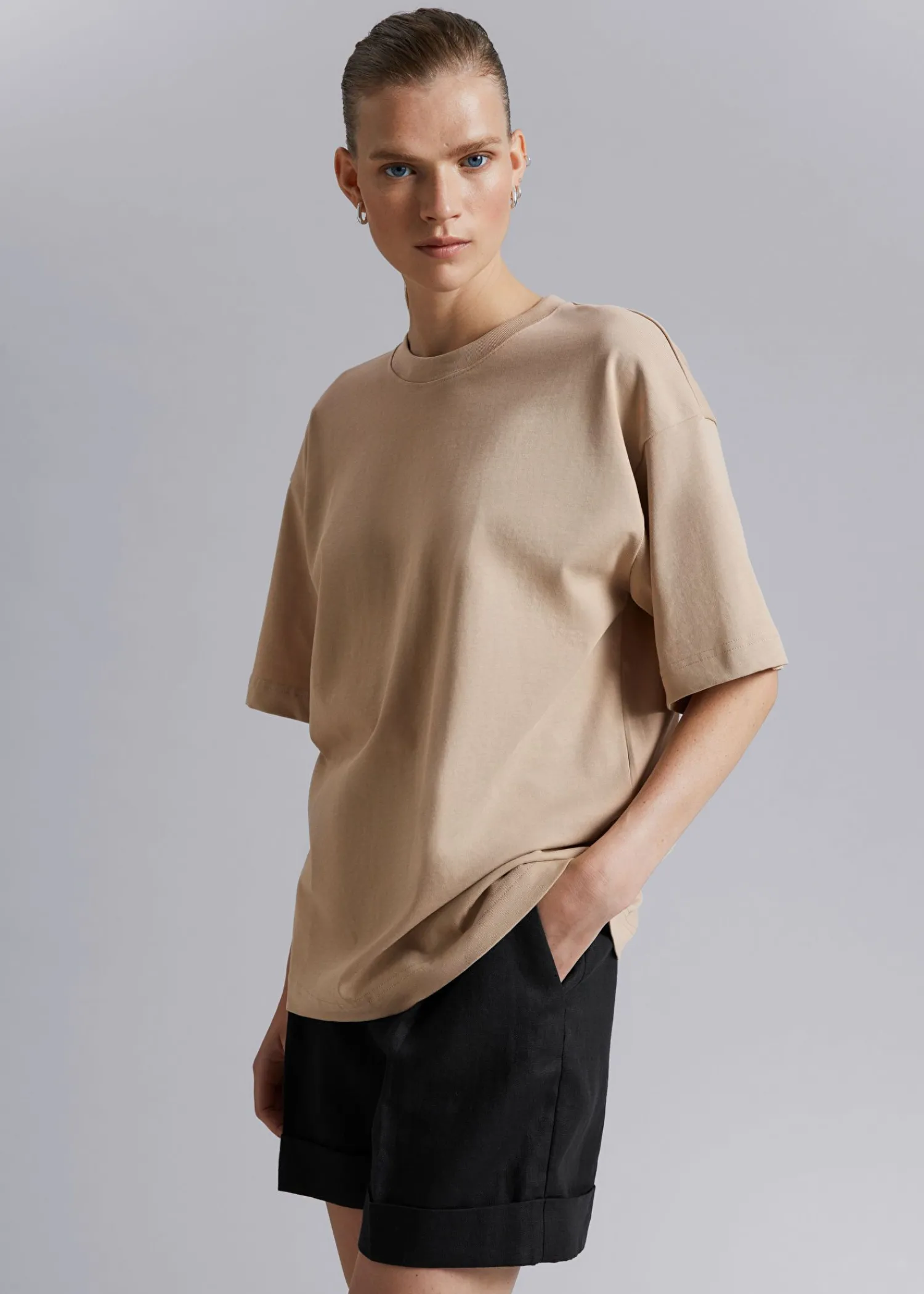 Cheap Oversized T-Shirt I Bomuldsjersey Kvinder Toppe