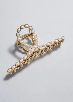 Store Perleudsmykket Harspaende Kvinder Hårtilbehør