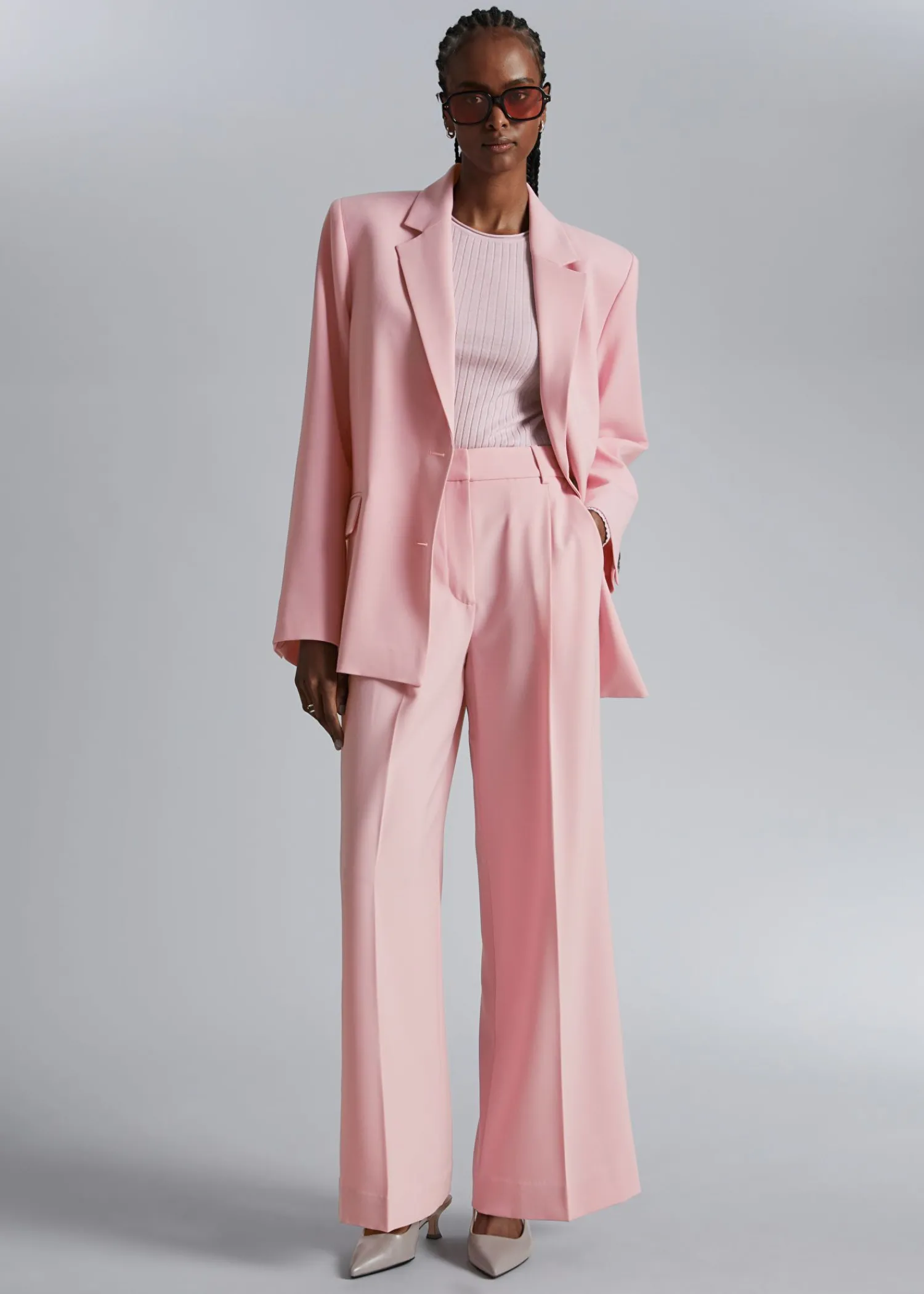 Store Plisserede Bukser Kvinder Bukser