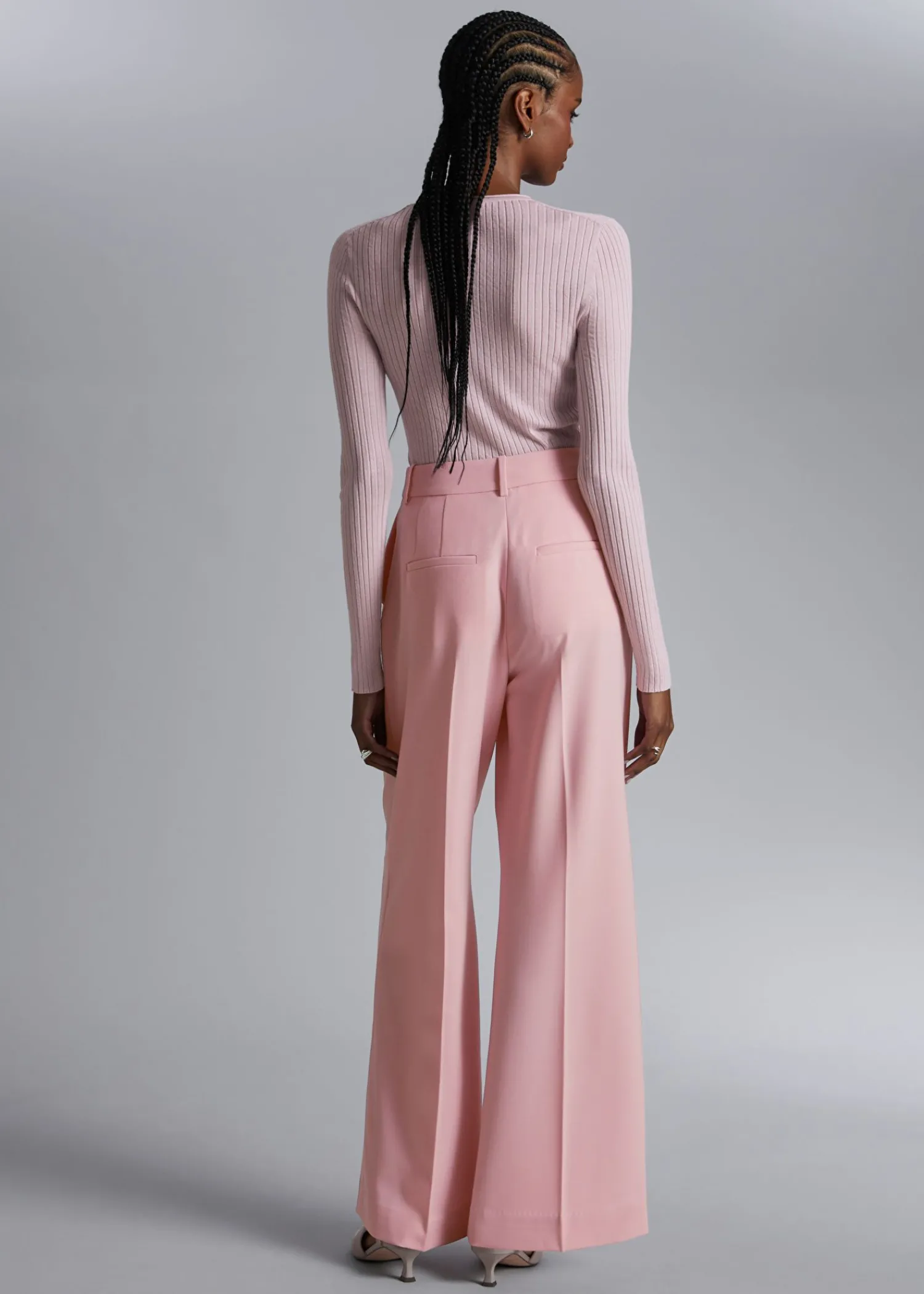 Store Plisserede Bukser Kvinder Bukser