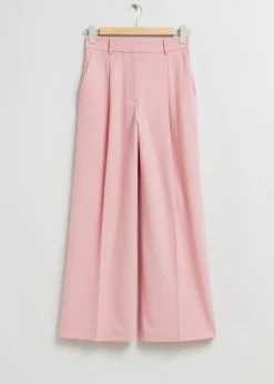 Store Plisserede Bukser Kvinder Bukser