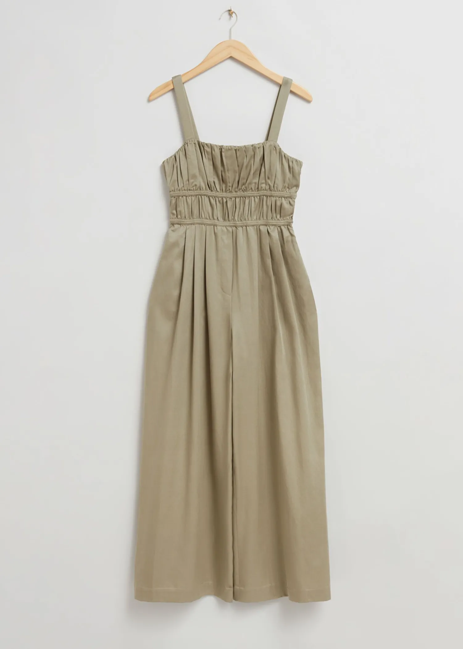 Cheap Plisseret Detalje Jumpsuit Kvinder Jumpsuits