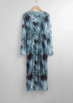 Best Sale Plisseret Midikjole Kvinder Kjoler